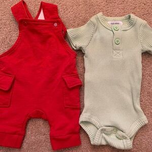 H&M Mint Ribbed Baby Onesie